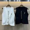 Luxus Yves Saint Laurent Weste Gold Strick Kollektion