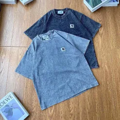 Bestseller Carhartt Kurzarmhemd Schwarz Baumwolle Gewaschen Luxus