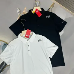 Premium Helly Hansen Kurzarm Schwarz Seide Atmungsaktiv Stil