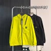 Hochwertiger Stone Island Mantel Grün Washed Luxury
