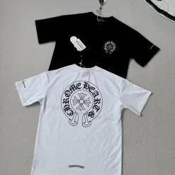Luxuriöse Chrome Hearts Kurzarm-Baumwolldruckkollektion