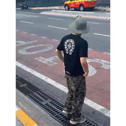 Premium Qualität Chrome Hearts Kurzarm Baumwolle Druck Luxus