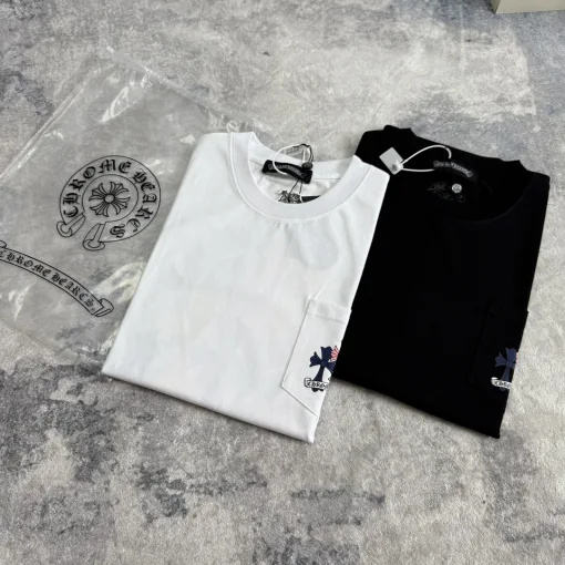 Luxuriöse Chrome Hearts Kurzarm-Baumwolldruckkollektion