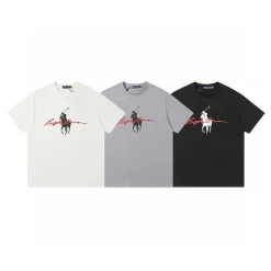 Hochwertige Ralph Lauren Kurzarm Weiß Baumwolle Casual Luxury