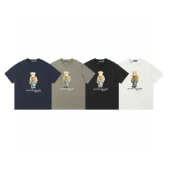 Hochwertige Ralph Lauren Kurzarmhemden Weiß Baumwolle Classic Collection