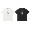 Bestseller Ralph Lauren Kurzarm-Kollektion mit weißem Baumwolldruck