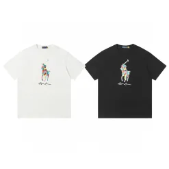 Bestseller Ralph Lauren Kurzarm-Kollektion mit weißem Baumwolldruck