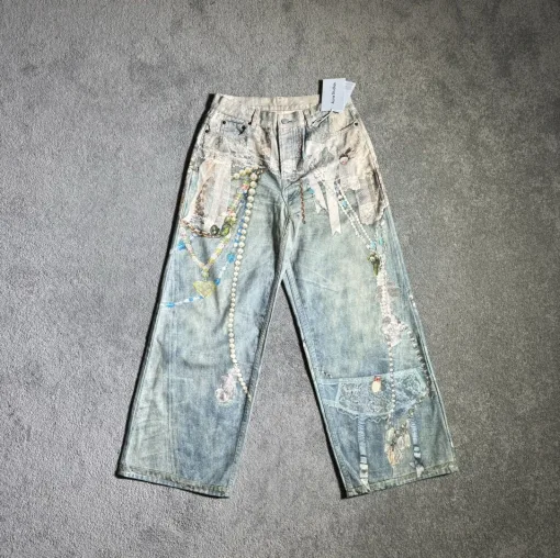 Luxuriöser Jeans-Print-Stil von Acne Studios