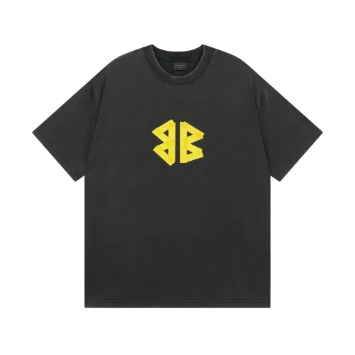 Premium Balenciaga Kurzarm Baumwolle Klassisch Luxus