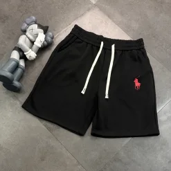 Premium Ralph Lauren Shorts Schwarzes Logo Luxus