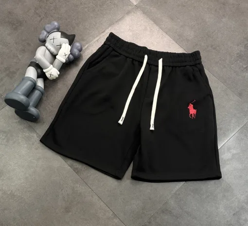Premium Ralph Lauren Shorts Schwarzes Logo Luxus