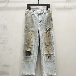 Premium Margiela Jeans Blau Distressed Luxus