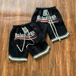 Bestseller Balenciaga Shorts Schwarz Seide Klassischer Stil