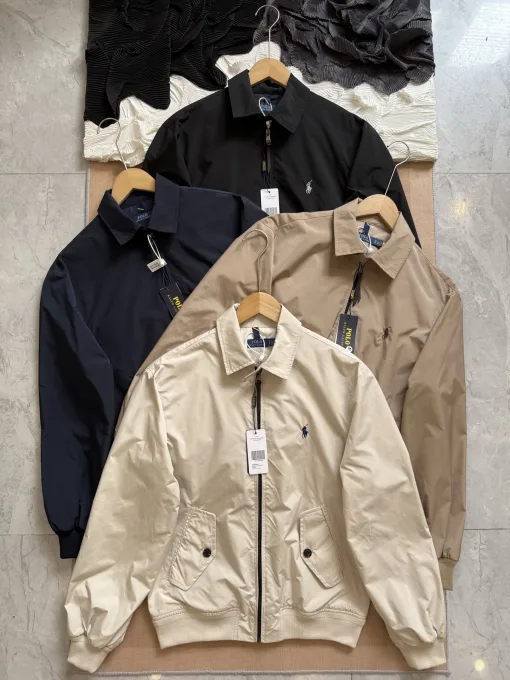 Luxus Ralph Lauren Mantel Khaki Bestickt Luxus