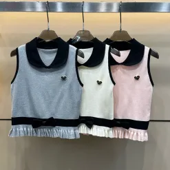 Bestseller Miu Miu Weste Grau Strickstil