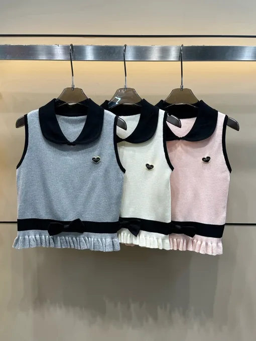 Bestseller Miu Miu Weste Grau Strickstil