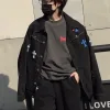 Hochwertige Chrome Hearts Jacken Silber Denim Print Luxus