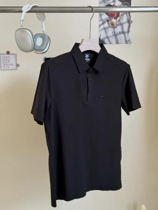 Bestseller Descente Kurzarm Schwarz Spandex Klassischer Stil