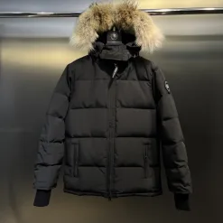 Premium Qualität Canada Goose Jacken Weiß Fleece Klassischer Luxus
