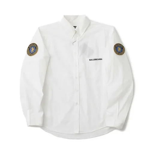 Hochwertige Balenciaga Langarm-Baumwoll-Logo-Kollektion