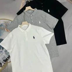 Premium Ralph Lauren Poloshirt Schwarz Bestickt Luxus