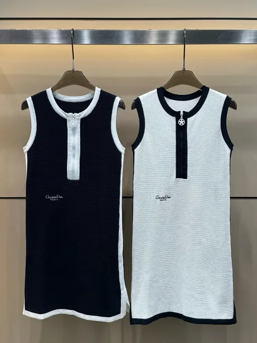 Hochwertige Dior Weste im schwarzen Monogramm-Stil