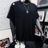 Luxus Descente Kurzarm Schwarz Casual Kollektion