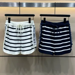 Luxus Dior Shorts Weiß Strick Monogramm Luxus