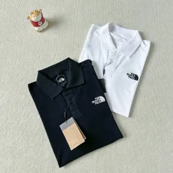 Premium The North Face Kurzarm-Kollektion aus schwarzer Baumwolle mit Stickerei