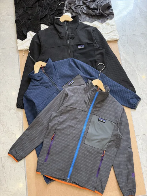 Luxus-Patagonia-Jacke in Schwarz, Strickkollektion
