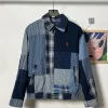 Premium Ralph Lauren Mantel Mehrfarbiger Canvas Patchwork-Stil