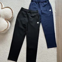 Hochwertige Descente-Hose aus schwarzem Fleece, klassische Kollektion