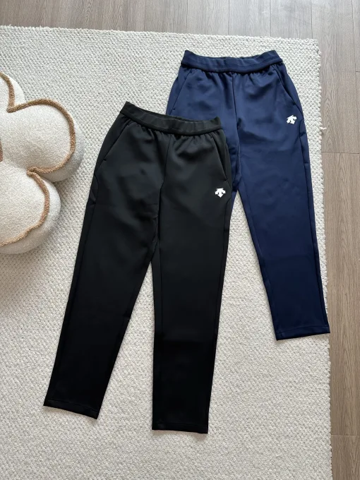 Hochwertige Descente-Hose aus schwarzem Fleece, klassische Kollektion
