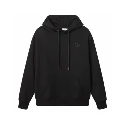Premium Dior Hoodie Schwarz Baumwolle Logo Style
