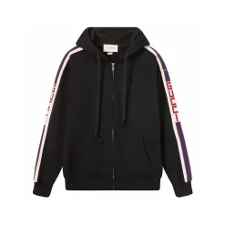 Premium Gucci Sweatshirt Schwarz Baumwolle Klassischer Stil