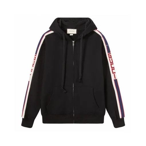 Premium Gucci Sweatshirt Schwarz Baumwolle Klassischer Stil
