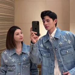 Luxus-Jacken von Louis Vuitton aus der Blue Denim Washed Collection