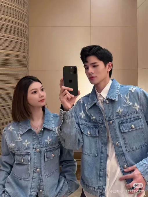 Luxus-Jacken von Louis Vuitton aus der Blue Denim Washed Collection