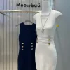 Bestseller Balmain Weste im Gold-Strick-Stil