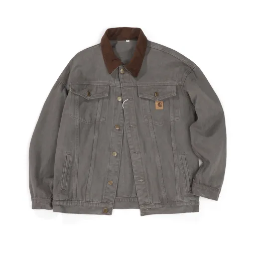 Premium Carhartt Mäntel Schwarz Denim Vintage Style