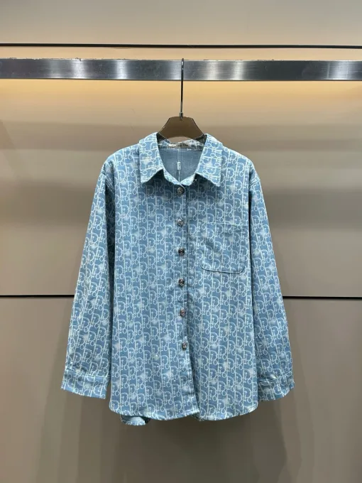 Bestseller Dior Hemd Blue Denim Monogramm Kollektion