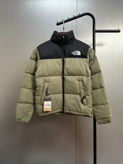 Hochwertige The North Face Daunenjacke Grün Classic Luxury