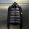 Hochwertige Moncler-Jacke aus roter Wolle, klassische Kollektion