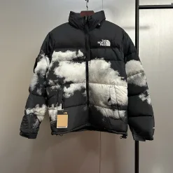Hochwertige The North Face Daunenjacke Weiß Classic Luxury