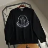 Premium Moncler Sweatshirts Schwarz Baumwolle Logo Style