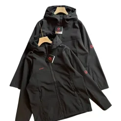 Premium Mammut Jacken Red Fleece Embroidered Kollektion