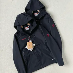 Premium Mammut Jacke Rot Classic Luxury