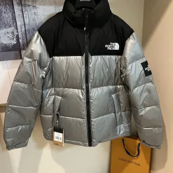 Premium Qualität The North Face Daunenjacke Grau Classic Collection