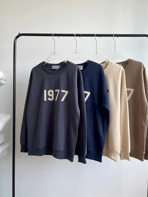 Hochwertige Fear Of God Sweatshirts in Schwarz, Solid Collection