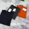 Premium Qualität Salomon Langarmshirt Schwarz Nylon Eleganter Stil